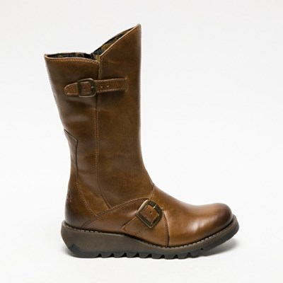 Botas Media Pierna Fly London Mes 2 Mujer Marrones | 8057-NHUDT