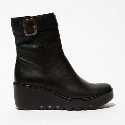 Zapatos Cuña Fly London Bepp396fly Mujer Negras | 1274-VPQWY