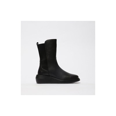 Zapatos Cuña Fly London Brin516Fly Mujer Negras | 5481-EKDVL