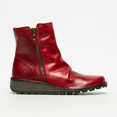 Zapatos Cuña Fly London Mon944fly Mujer Rojas | 1649-WMZOT
