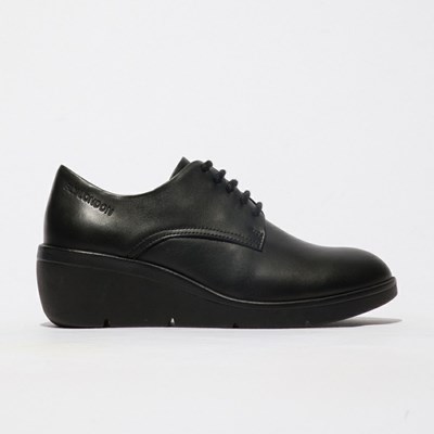 Zapatos Cuña Fly London Nepe548fly Mujer Negras | 5190-QFVBM