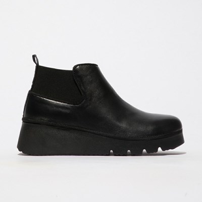 Zapatos Cuña Fly London Pada403fly Mujer Negras | 1476-HTQEM