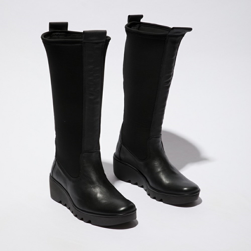 Botas Hasta La Rodilla Fly London Blye332fly Mujer Negras | 1936-CVGLX