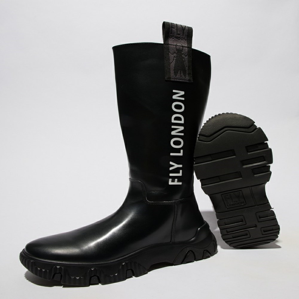 Botas Hasta La Rodilla Fly London Febe886fly Mujer Negras | 2546-HCDQF