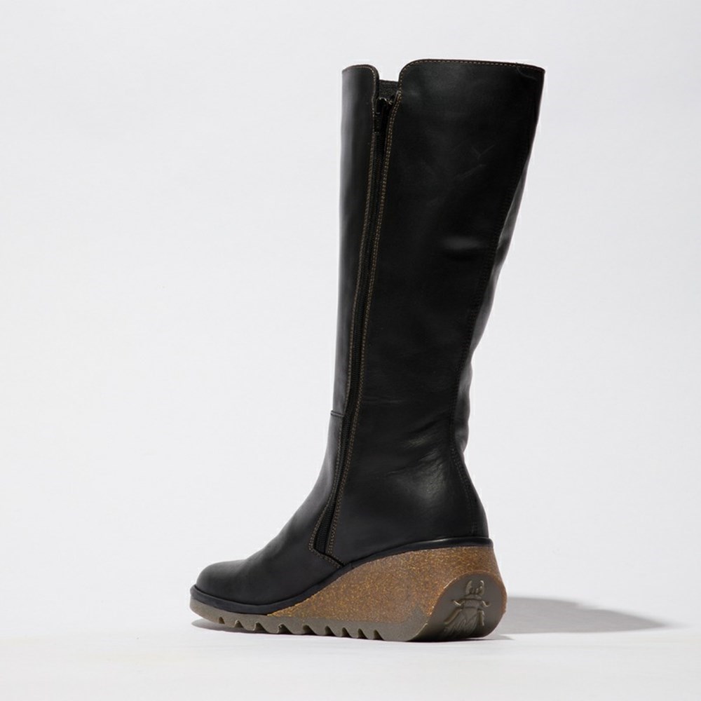 Botas Hasta La Rodilla Fly London Nary328fly Mujer Negras | 4821-GIRFJ