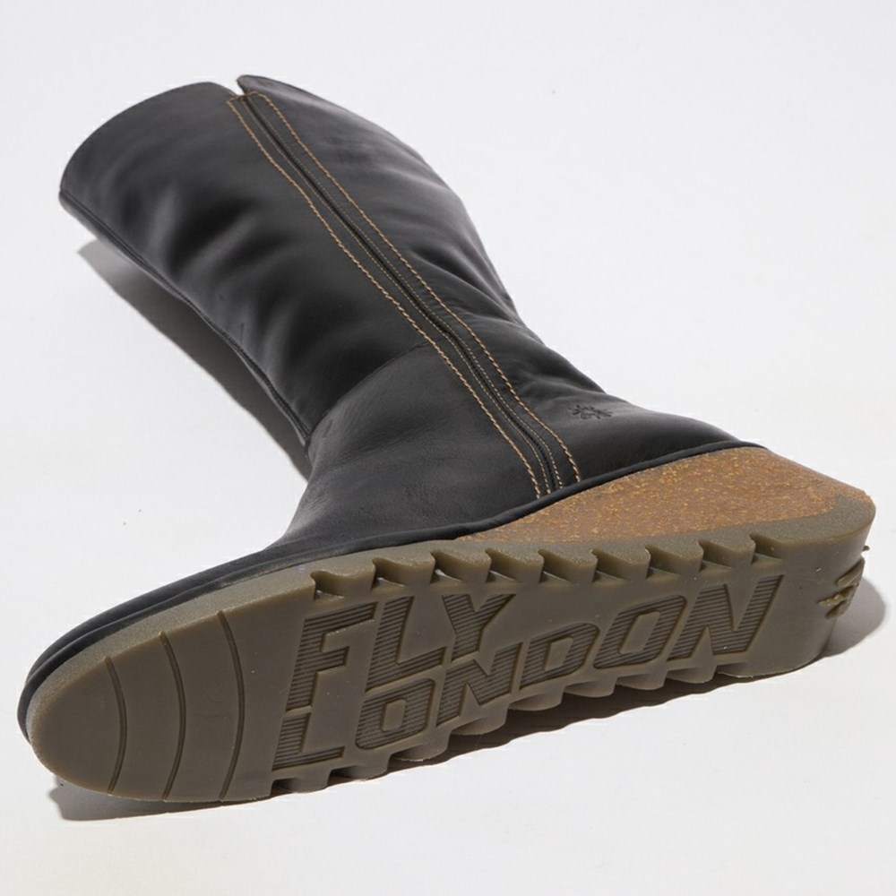 Botas Hasta La Rodilla Fly London Nary328fly Mujer Negras | 4821-GIRFJ