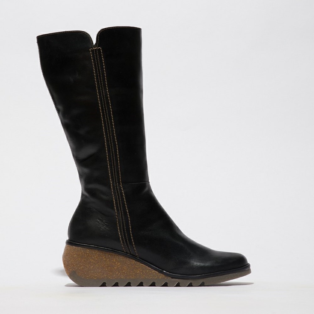 Botas Hasta La Rodilla Fly London Nary328fly Mujer Negras | 4821-GIRFJ