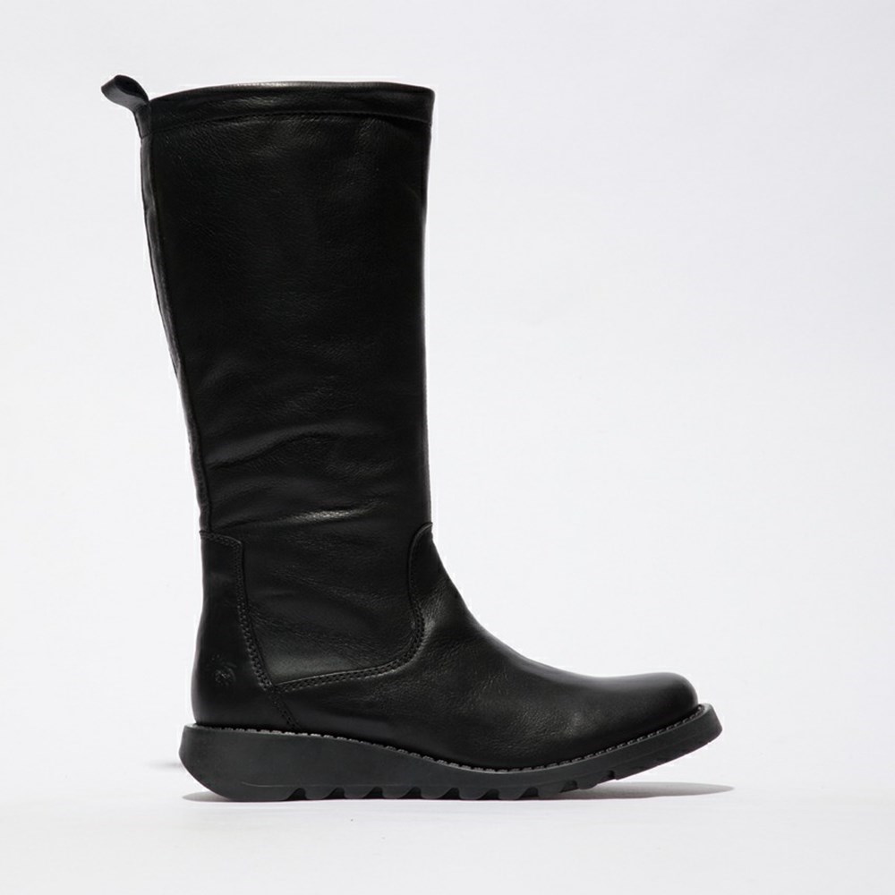 Botas Hasta La Rodilla Fly London Seme828fly Mujer Negras Negras | 6491-XAJOT