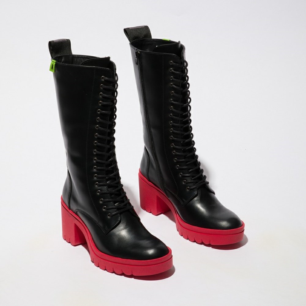Botas Hasta La Rodilla Fly London Taly884fly Mujer Negras | 0486-JUYSD