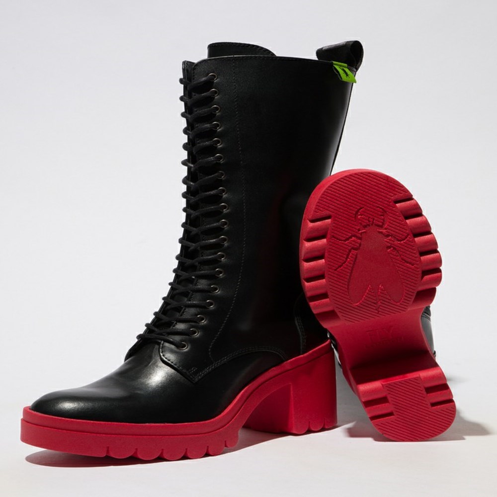 Botas Hasta La Rodilla Fly London Taly884fly Mujer Negras | 0486-JUYSD