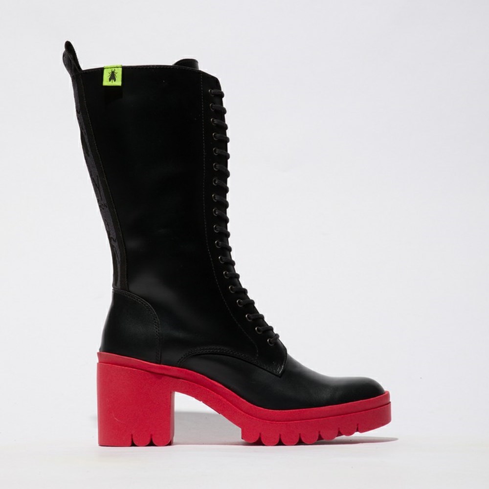 Botas Hasta La Rodilla Fly London Taly884fly Mujer Negras | 0486-JUYSD