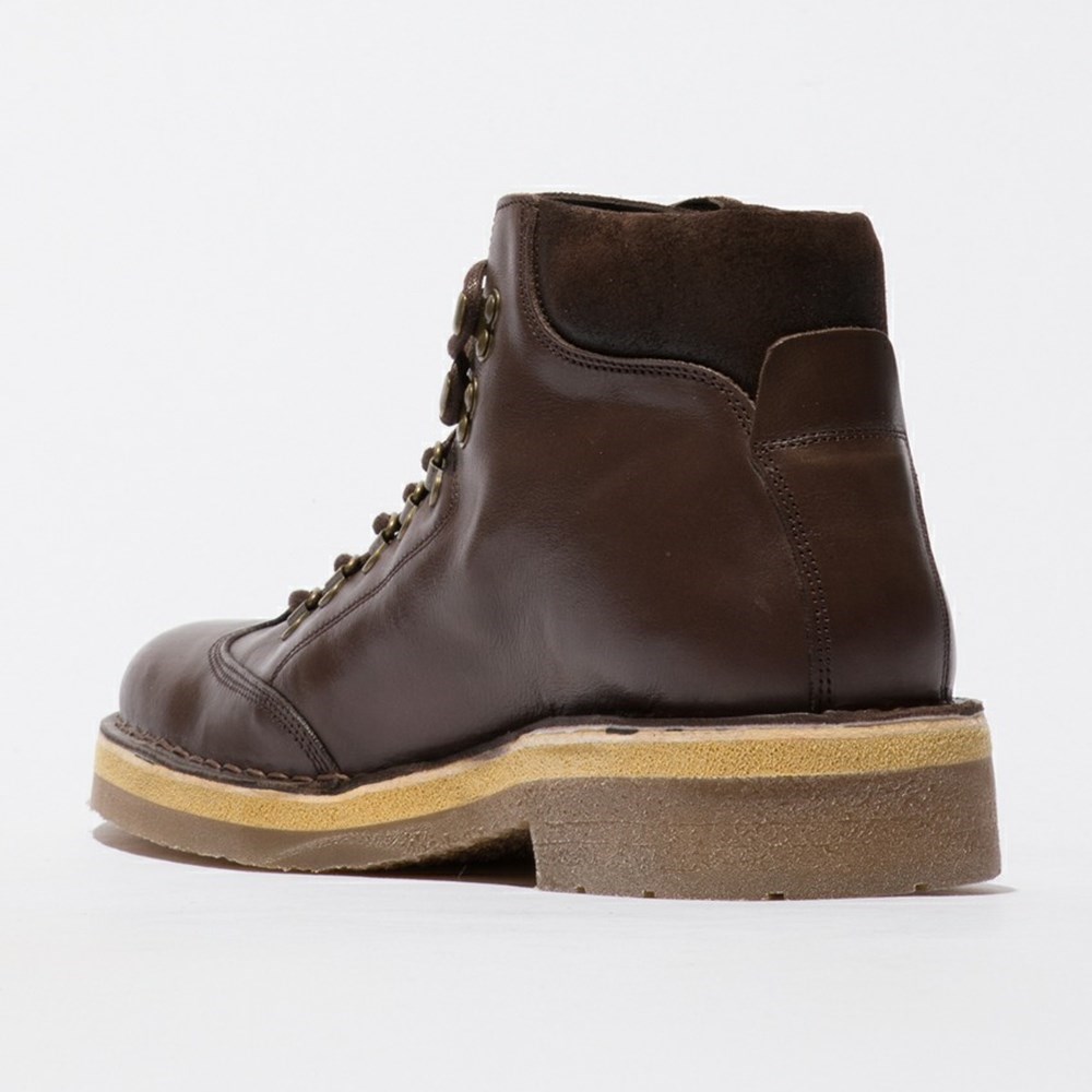 Botas con Cordones Fly London Reus075fly Hombre Marrones | 4963-LUOXA