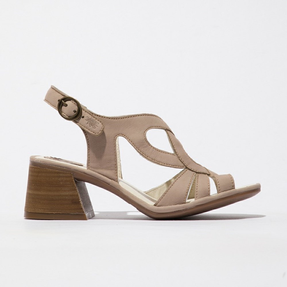 Sandalias Fly London LOGE376FLY Mujer Marrones | 0395-RSBAD