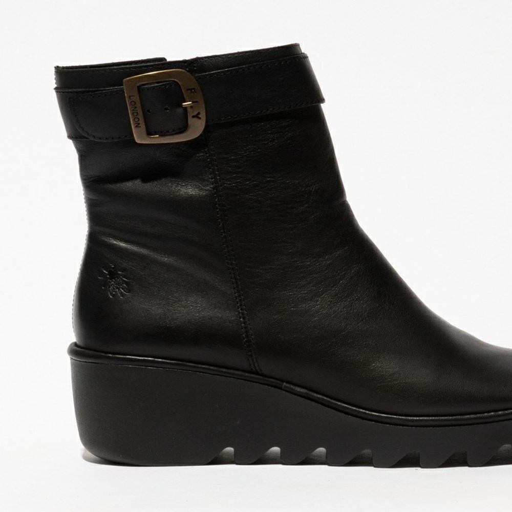 Zapatos Cuña Fly London Bepp396fly Mujer Negras | 1274-VPQWY