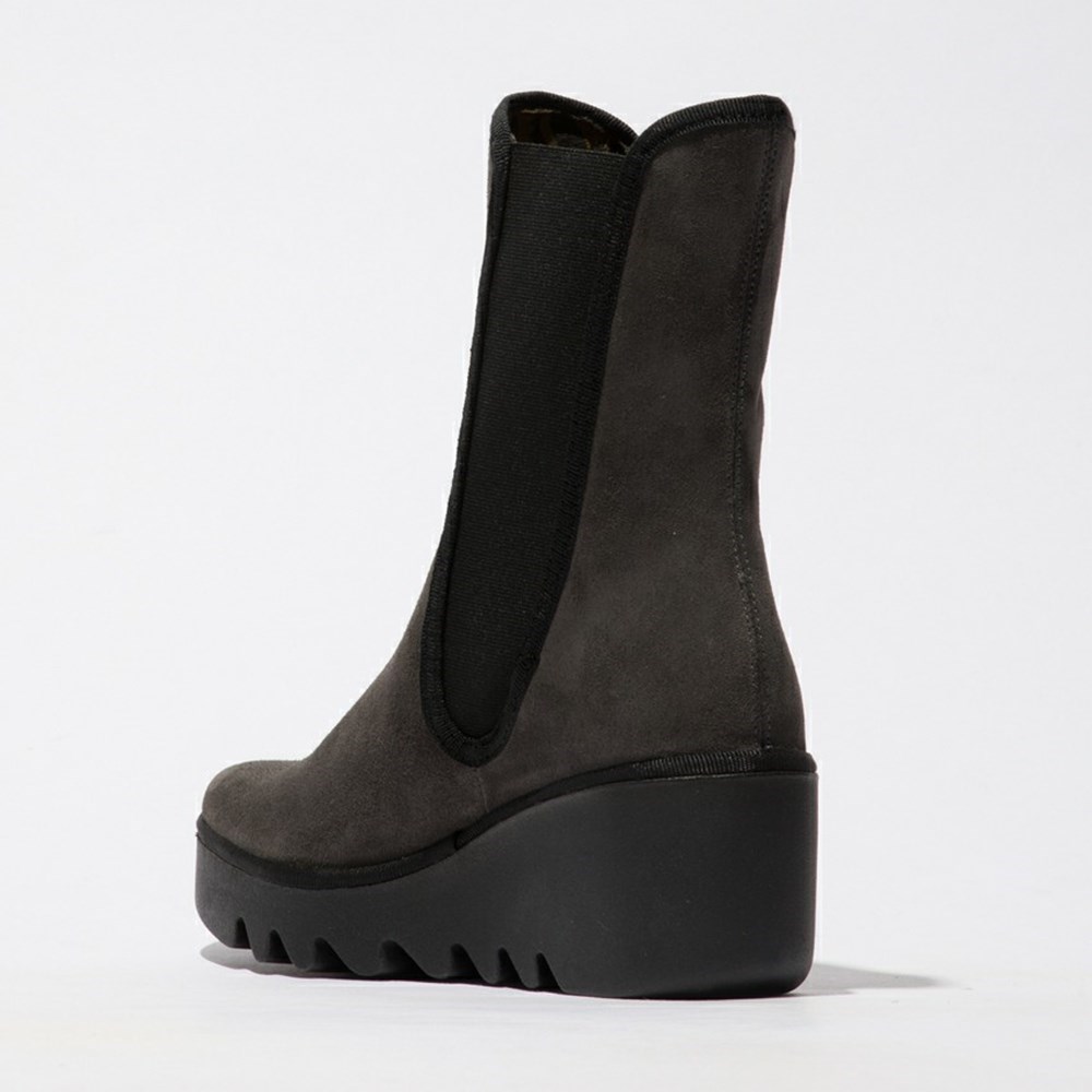 Zapatos Cuña Fly London Byro395fly Mujer Marrones | 7263-NZDUM