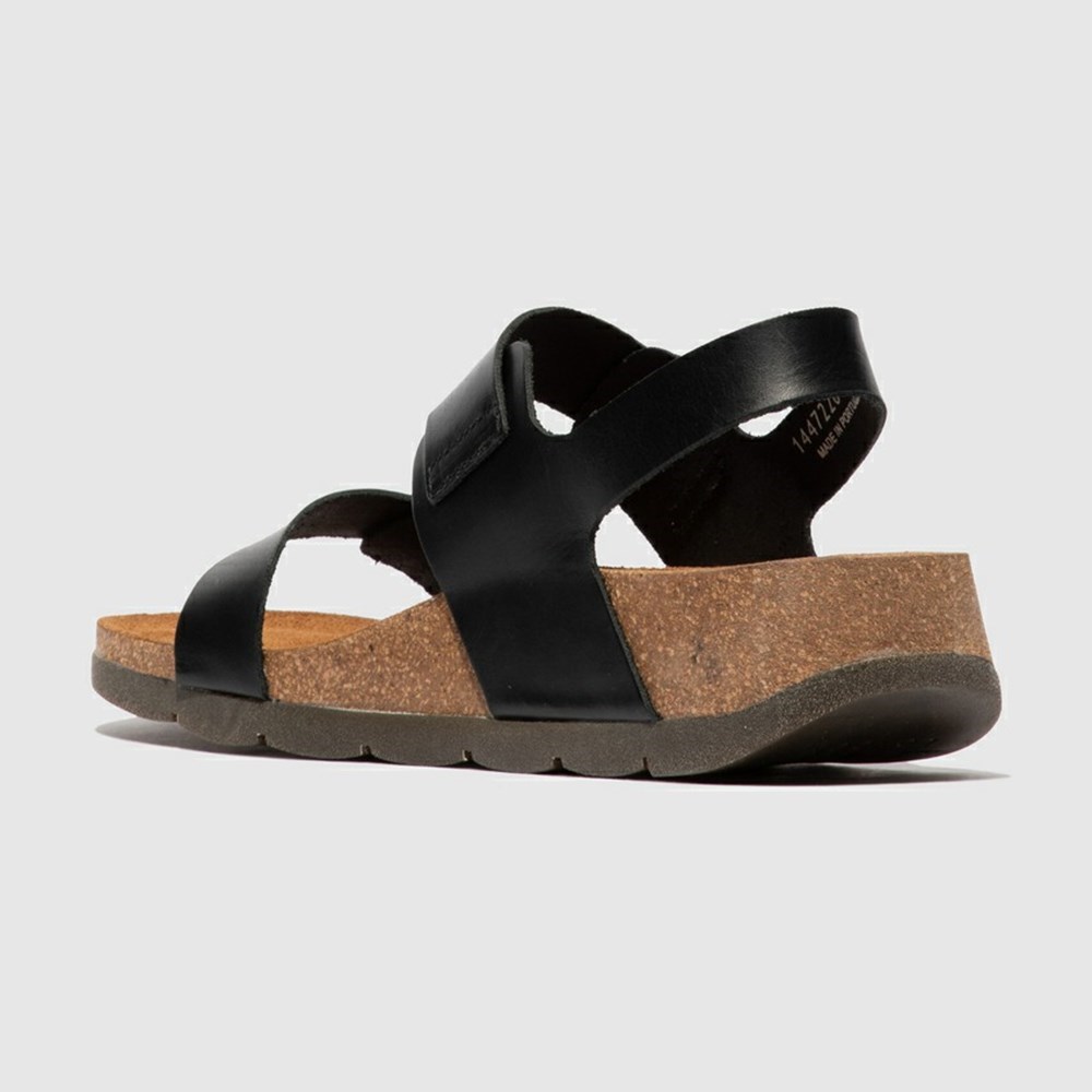 Zapatos Cuña Fly London Ceke722fly Mujer Negras | 6439-KILEJ