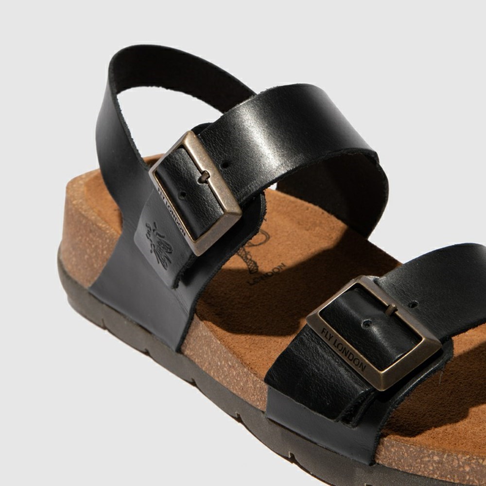 Zapatos Cuña Fly London Ceke722fly Mujer Negras | 6439-KILEJ