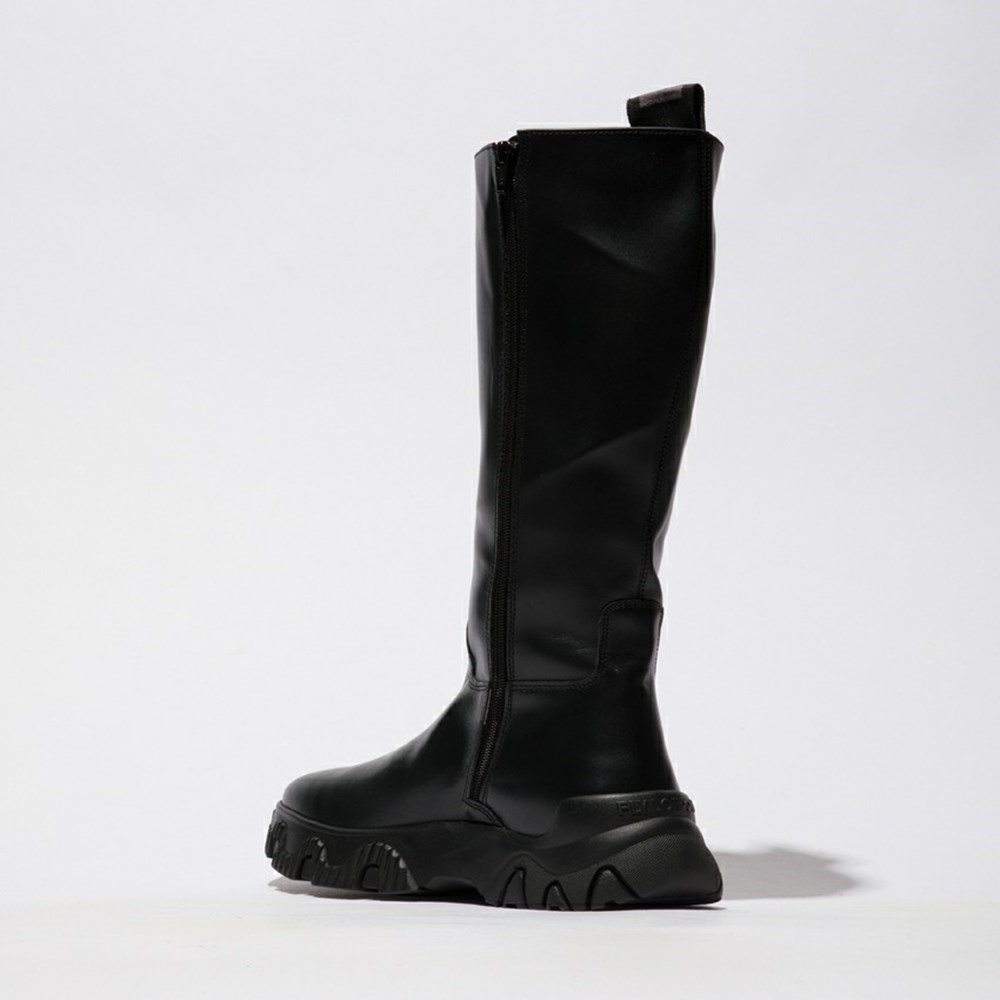 Zapatos Cuña Fly London Febe886fly Mujer Negras | 2301-LJBZD