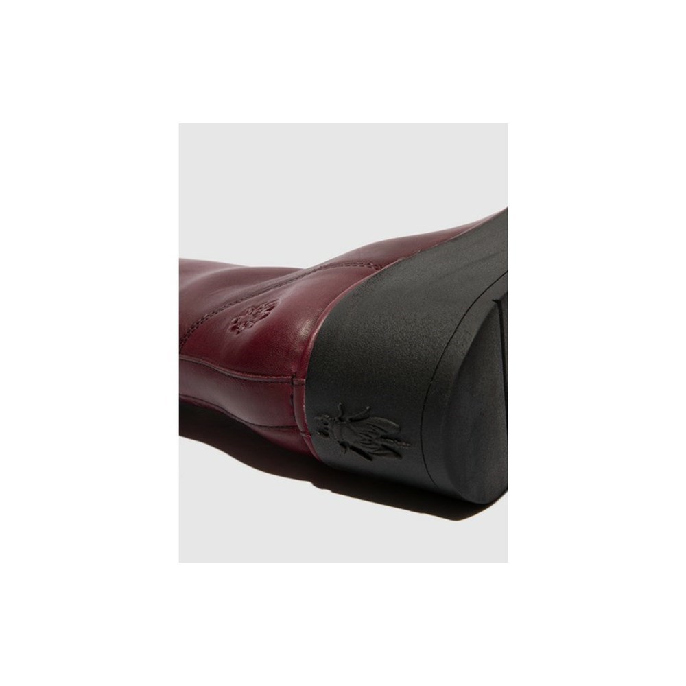 Zapatos Cuña Fly London Haze240fly Mujer Burdeos | 9187-QUAMN