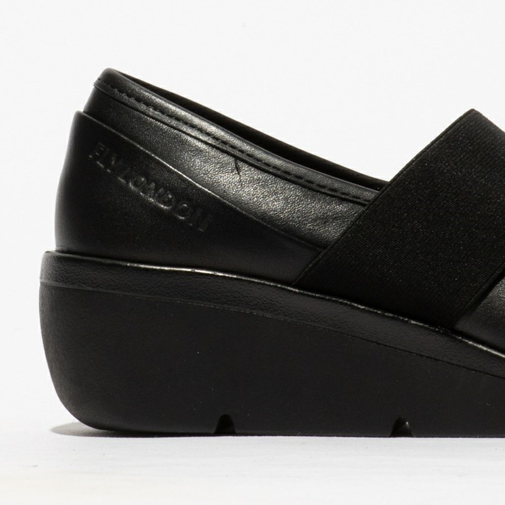 Zapatos Cuña Fly London Nara547fly Mujer Negras | 4972-YKUSQ