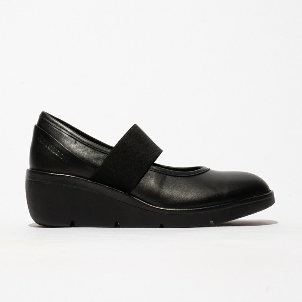 Zapatos Cuña Fly London Nara547fly Mujer Negras | 4972-YKUSQ