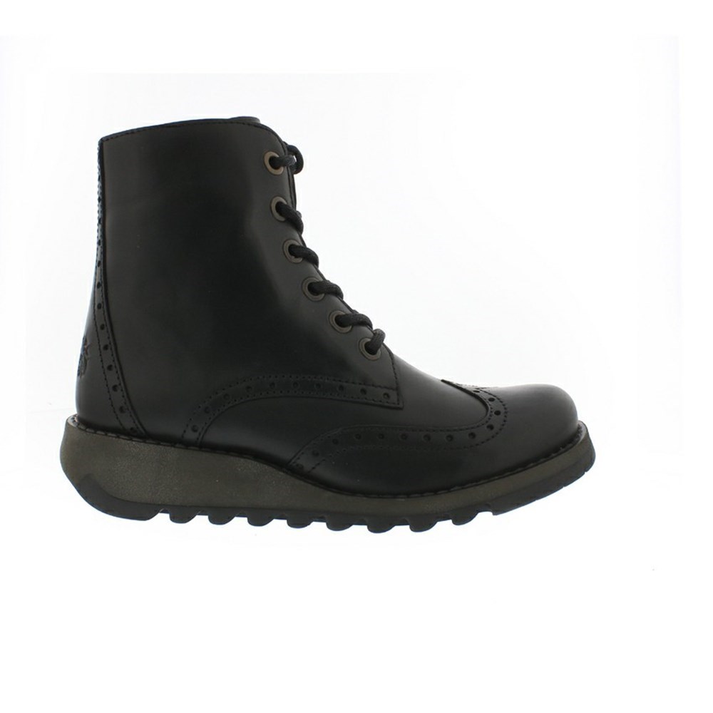 Zapatos Cuña Fly London Sarl069fly Mujer Negras | 0596-IGDXQ
