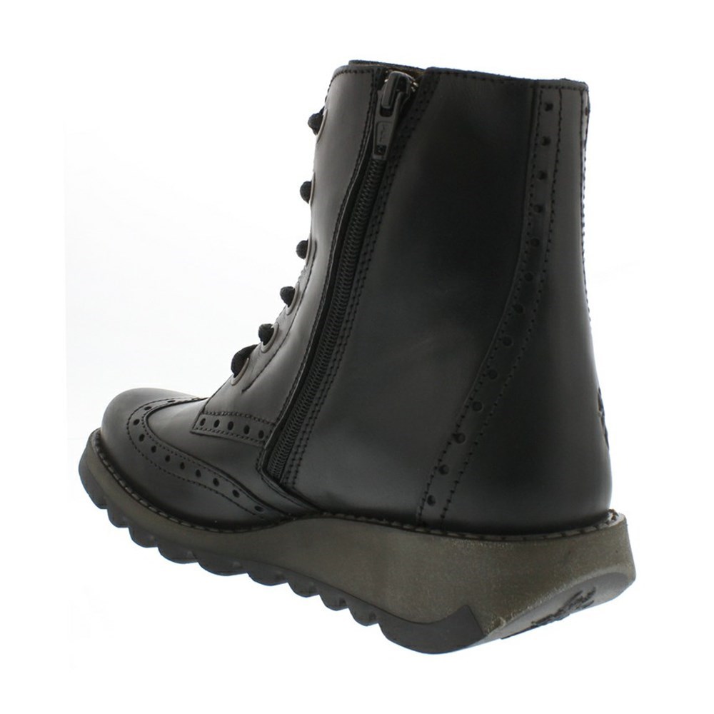Zapatos Cuña Fly London Sarl069fly Mujer Negras | 0596-IGDXQ