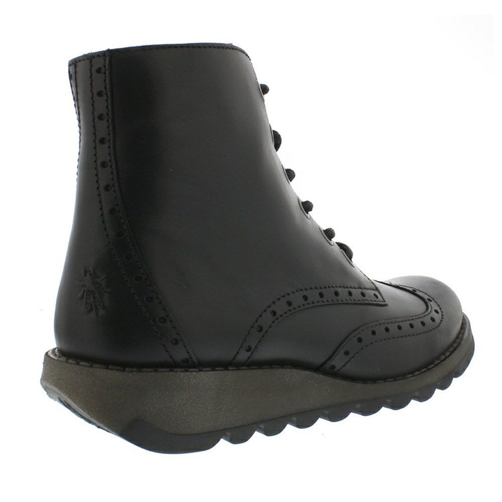 Zapatos Cuña Fly London Sarl069fly Mujer Negras | 0596-IGDXQ