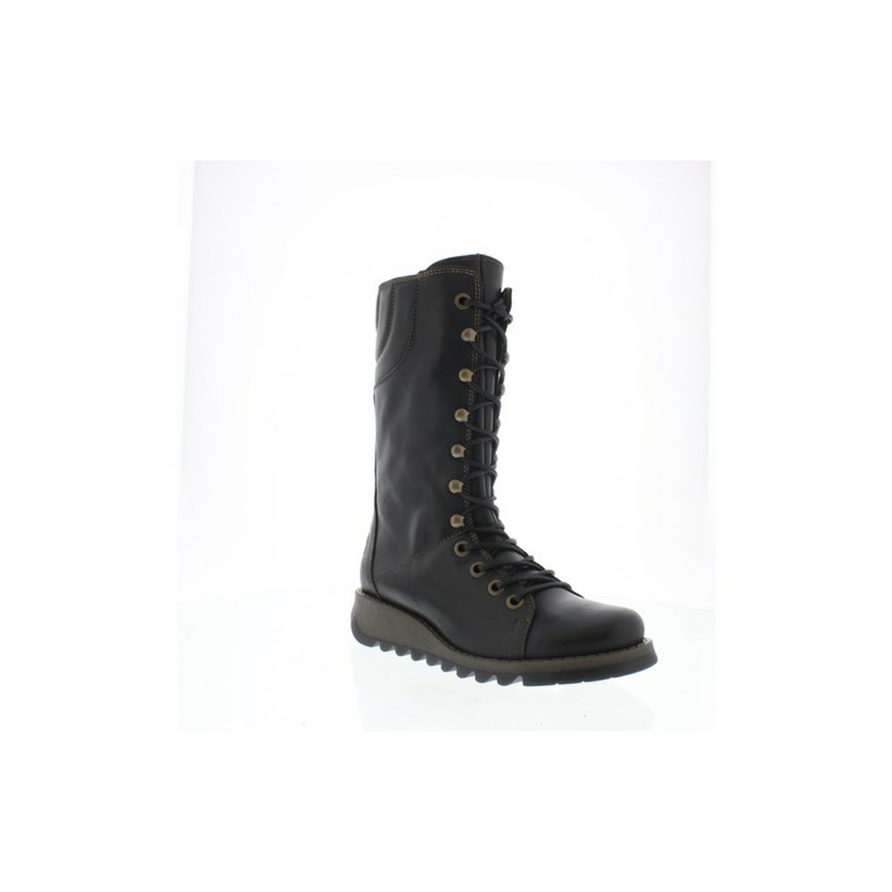 Zapatos Cuña Fly London Ster768fly Mujer Negras | 5726-OFYPV