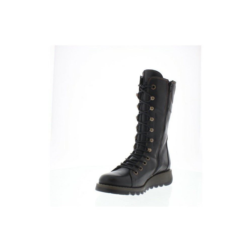Zapatos Cuña Fly London Ster768fly Mujer Negras | 5726-OFYPV