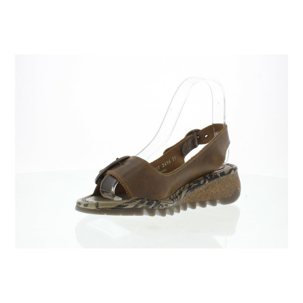 Zapatos Cuña Fly London Tram723fly Mujer Marrones | 5032-HWIJC