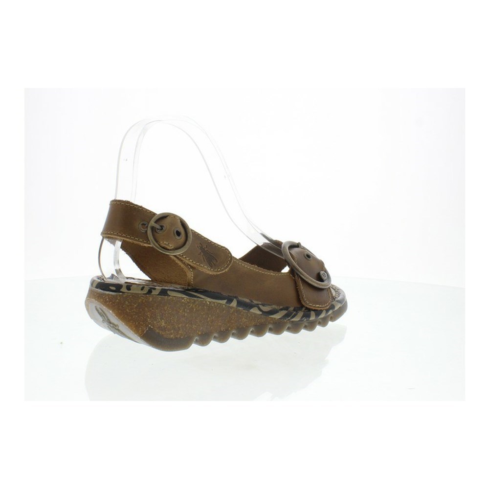 Zapatos Cuña Fly London Tram723fly Mujer Marrones | 5032-HWIJC